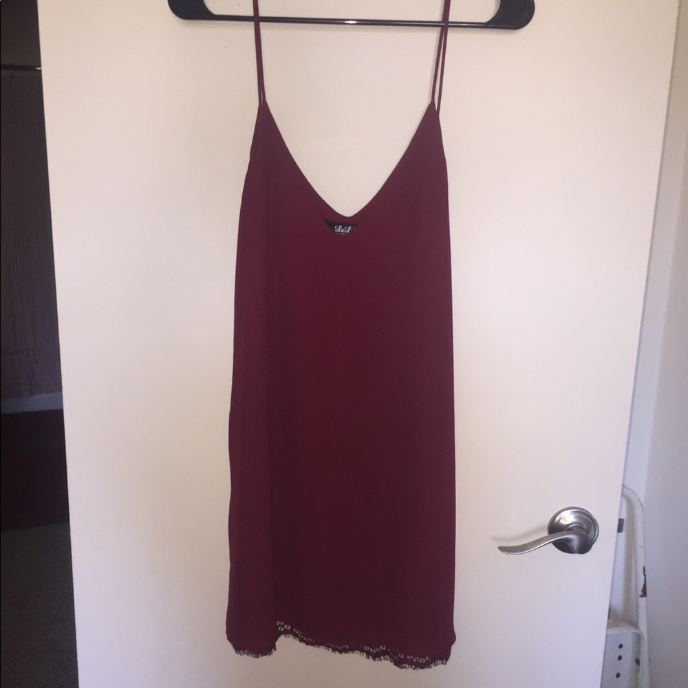 Burgundy Lulus Dress